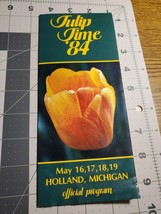 Tulip Time &#39;84 Holland Michigan Official Program Brochure - $8.29