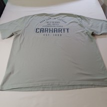 Carhartt Loose Men's Light Blue Crewneck Short Sleeve T-Shirt Size 2XL  image 14