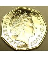 Cameo Beweis Großbritannien 2002 50 Pence ~ Nur 100,000 Minted - £10.89 GBP