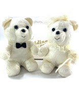 Vintage Scented Wedding Bears 5” Amtra 1984 Bear Bride &amp; Groom - $6.73