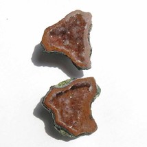 Tabasco -Tiny Mexican Baby Geode  Polished Halves for  Jewelry * Display TEX1340 - £14.50 GBP