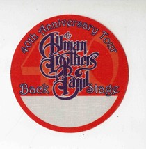 Allman Brothers Band 40th Anniversary Backstage Pass 2009 New York - $19.79