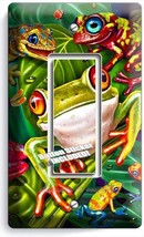 Exotic Rainforest Tropical Tree Frogs Single Gfci Light Switch Wall Plate Cover - £8.16 GBP