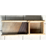 Primitive Wooden Cabbage/Kraut/Slaw Cutter Slicer Shredder 3 Blade 30&quot; x... - $69.99