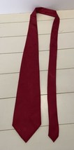 Red Burgandy Solid Necktie David Taylor - £6.61 GBP