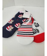 NWT Lot of 3 Liner Socks Xhilaration pigs/cow/stripes One Size Heel Grip - $6.82 CAD