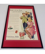 1942 Carnation Milk Framed 11x17 ORIGINAL Vintage Advertising Poster - £54.26 GBP