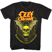 Ozzy Osbourne Skull Bat Wings Men&#39;s T Shirt Prince of Darkness Crest Heavy Metal - £22.78 GBP+