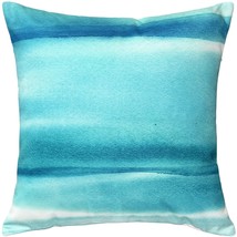 Karalina Lost Horizon Blue Throw Pillow 20x20, with Polyfill Insert - £40.55 GBP