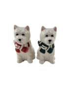 Western Terrier Westies With Scarf Salt And Pepper Shakers - $370.49 MXN