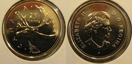 2004 P Canada 25 Cent Caribou Quarter PL - £2.33 GBP