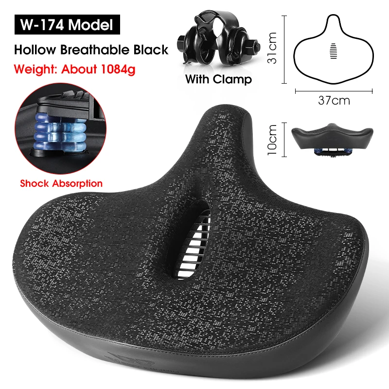 WEST BI Widen Bicycle Saddle Sofa-Like Thicken Soft Cushion Cycling Seat Univers - $142.05