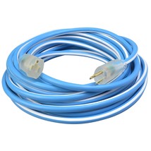 Southwire 1639SW0061 12/3 100&#39; SJEOW Supreme Extension Cord, Blue/White - £178.84 GBP