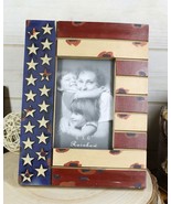 Patriotic USA Flag Star Spangled Banner Veteran Memorial 4&quot;X6&quot; Picture F... - $40.73 CAD