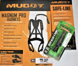 Muddy Magnum Pro Harness+2x Safe Line☆Bundle☆Primos Bleat☆Treestand Hunting - £75.63 GBP