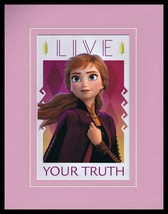 2019 Frozen II Anna Live Your Truth Framed 11x14 Poster Display - £27.68 GBP