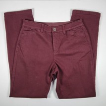 Christopher &amp; Banks Signature Slimming Women&#39;s Size 4 Red Maroon Burgundy - £12.76 GBP