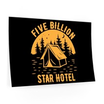 Five Billion Star Hotel Tent Silhouette Nature Wall Decal Indoor Camping... - $31.93+