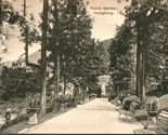 Vtg Postcard 1910s - Public Garden, Hongkong Turko-Egyptian Tobacco Stor... - £4.93 GBP