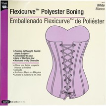 Flexicurve™ Polyester Boning White 12mm Boning Sold by the Yard (569-9) M222.19 - $3.39