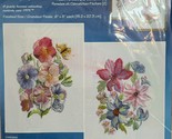 Janlynn Embroidery Peach Pansies  &amp; Clematis Flowers Cross Stitch Kit 94... - £15.92 GBP
