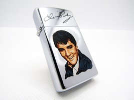 Elvis Presley Slim Zippo 1991 Mint Rare - £81.59 GBP