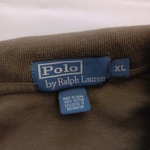 Polo Ralph Lauren Men's Brown Cotton Polo Shirt Long Sleeve Size XL image 3