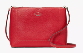 Kate Spade Harlow Crossbody Cherry Pebbled Leather WKR00058 NWT $279 FS - £88.41 GBP