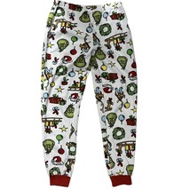 Grinch S Small Youth Pajama Pant Xmas Grinch Holiday Flannel Jogger Poly... - £7.86 GBP