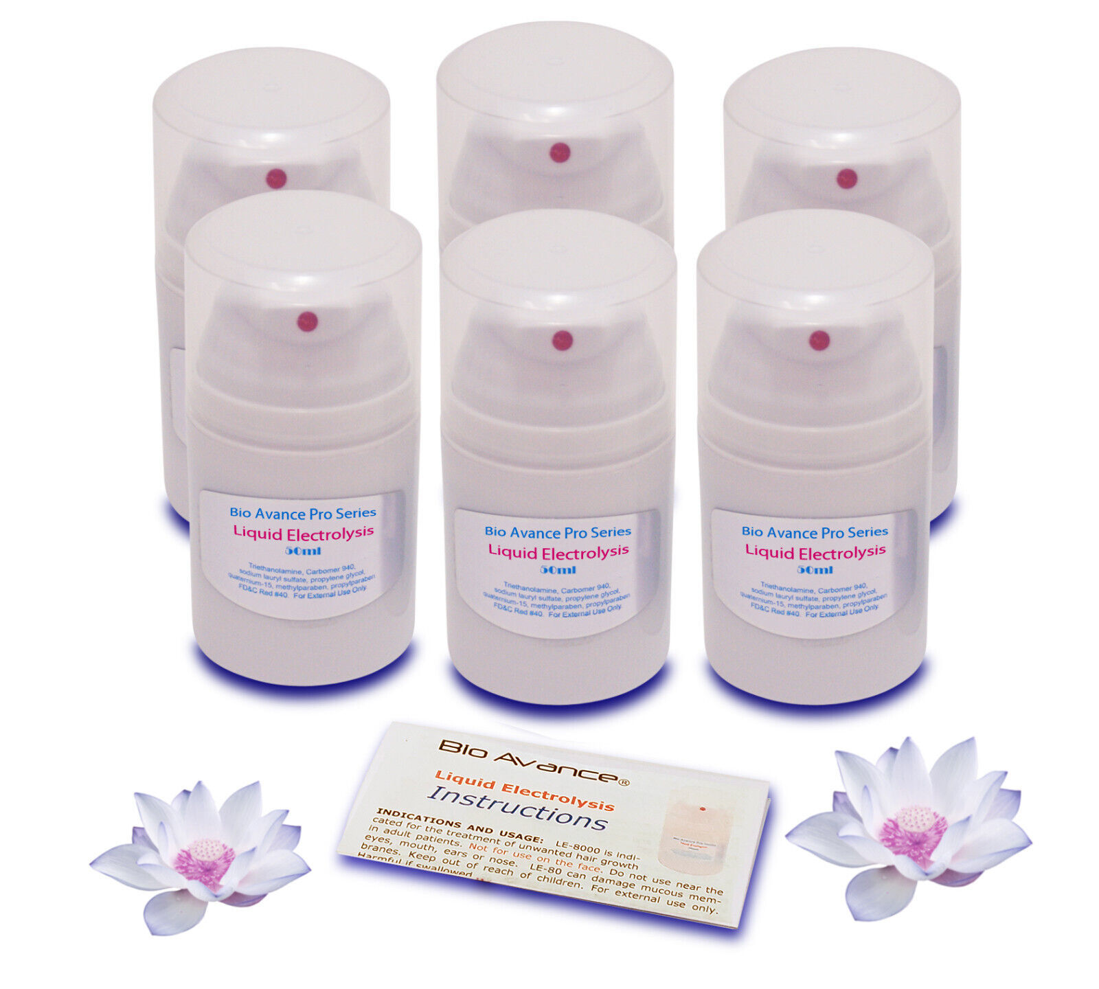 6pk Permanent Removal Liquid Depilatory Topical Facial, Body Hair Remover Lotion - $199.95