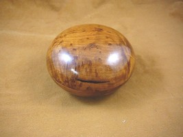 BOX-407) large BURL BOX round Thuya Wood African carved carving Morocco Exotic - £49.25 GBP