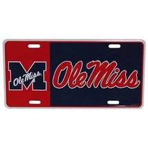 Ole Miss Rebels Block Style License Plate - £9.44 GBP