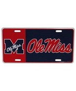 Ole Miss Rebels Block Style License Plate - £9.57 GBP