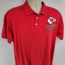Artex Kansas City Chiefs Polo Golf Shirt Size XL Red Vintage 90s - £23.77 GBP