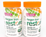 Fergon Iron Restore Gentle Stomach Chewable Tablets 60ct Lot of 2 BB12/24 - $26.07
