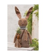 folk art primitive country Easter Dave Spring Bunny w Carrot Bag rabbit ... - £51.95 GBP