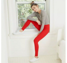 NWT Wild Fable Women&#39;s High Waist Pull-On Solid Leggings, Red, XS - £4.77 GBP