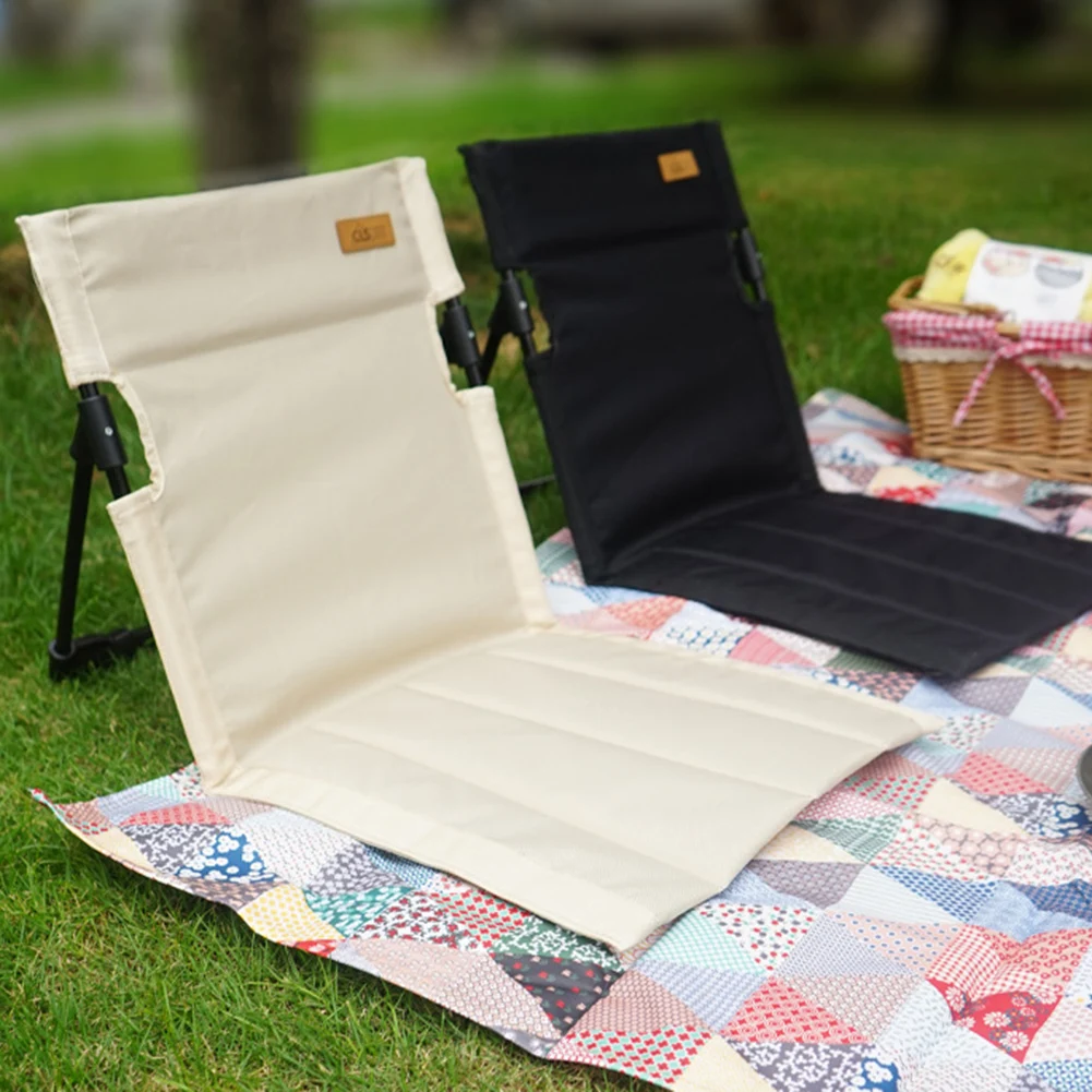 Portable Foldable Camping Chair Outdoor Garden Single Lazy Chair Backrest - £21.44 GBP+
