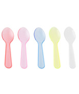 25 3&#39;&#39; Neon Plastic Taster Spoons - £1.71 GBP