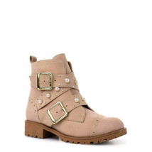 Wonder Nation Youth Girls Studded High Ankle Boot Natural Size 5 - $27.71