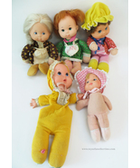 Vintage Mattel Baby Beans Dolls, Lot of 5 Mama Beans, 1970s , TLC Beanies - €21,63 EUR