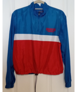 Stranger Things 1/4 Zipper Blue/Red Windbreaker Jacket Youth Med - $14.03