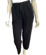 Wilfred Free Black Crinkle Cotton Pull On Relaxed Pants Size XS - $58.64 CAD