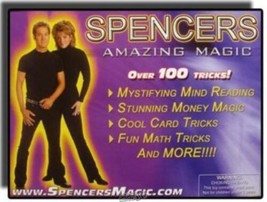 Spencers Amazing Magic 100 Tricks Cards Math Set Magician - £12.69 GBP