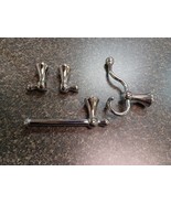 Pottery Barn Wall Hook Bath Shower Towel Double Hook Chrome Finish Set - €42,20 EUR