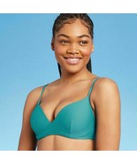 Shade &amp; Shore Women&#39;s Lightly Lined Wrap Front Textured Bikini Top 34D T... - $20.48 CAD
