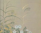 Japan Airlines Menu Cover Autumn Grasses &amp; Flowers Korin Ogata Suntory M... - $13.86