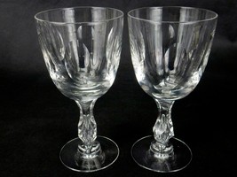 Vintage Tiffin Franciscan Cameo Water Goblet Pair, Pair Made from 1954-1966 - £19.89 GBP