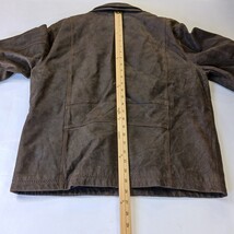 Roundtree & Yorke RN#58909 Men's Brown Full Zip Genuine Leather Jacket Size M image 9