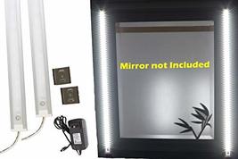 Makeup Mirror LED Light White Color Dual 2ft Vanity Mirror Light Set + U... - $54.44
